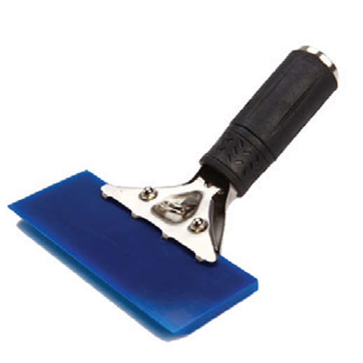Raclette de pose avec lame Bleu