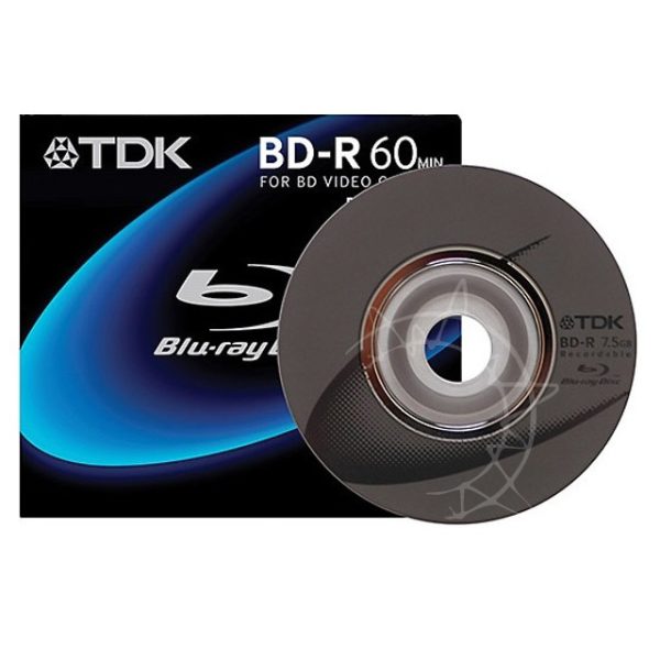Disque Blu-ray Réinscriptible TDK BD-RE 8 Cm 7,5 Go - 60 Minutes D'enregistrement - Pack De 1