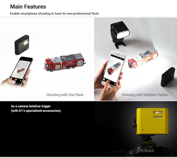 81tikW50wqL._SL1500_ Déclencheur et flash pour smartphone Godox A1