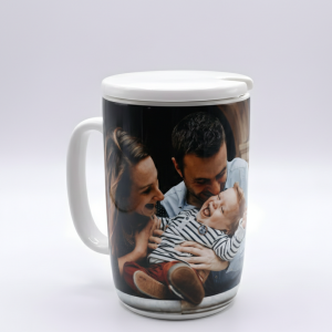 LEIGHTON mug blanc avec couvercle 320ml