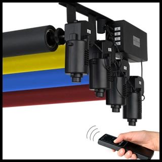 Support de Fond Mural 4 Rails – Système Professionnel pour Fonds Photo | Photomart Tunisie